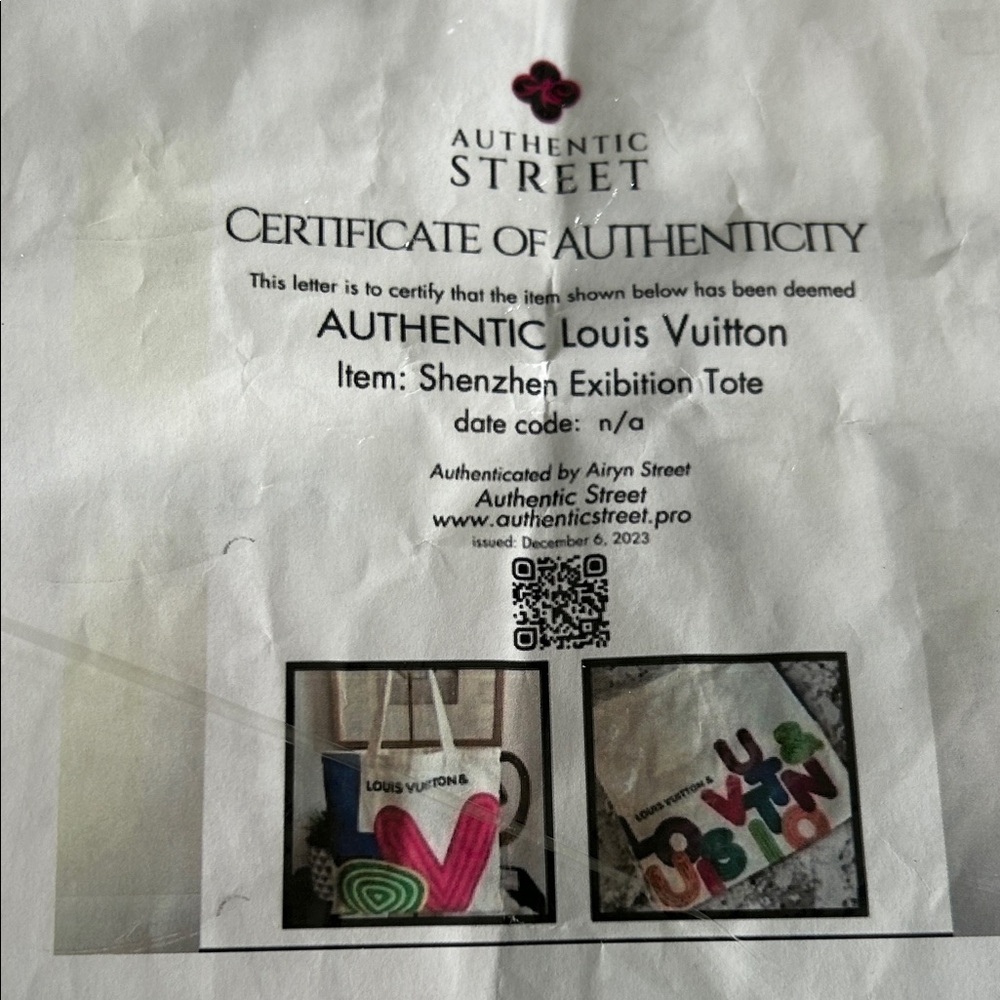 Louis Vuitton Canvas COA Tote with Bold Multicolor Design - Picture 3 of 3